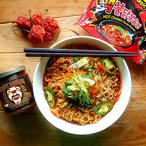 Ghost Scream Hot Sauce - Chili Garlic Paste    (Asian Style Sambal) - Award Winning Recipe (From A World-Renowned Chef) With Fre