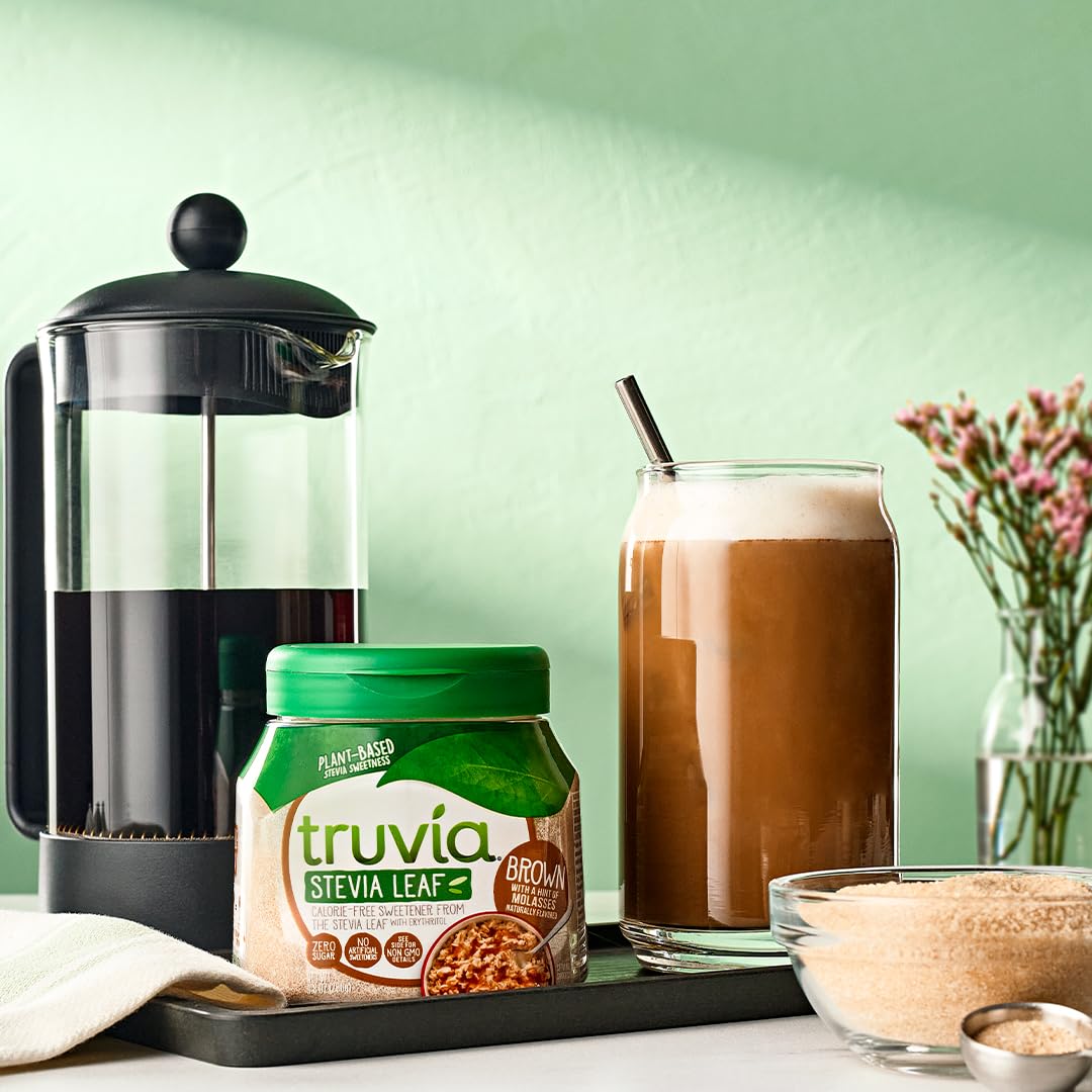 Truvia Calorie-Free Brown Spoonable Sweetener from the Stevia Leaf (9.8 oz Jar)