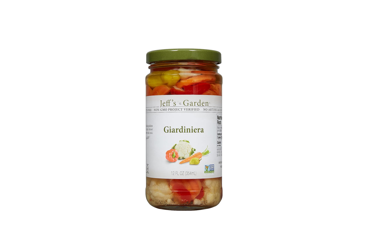 Jeff'S Garden Flavorful Giardiniera | Non-Gmo, Gluten Free, Keto, Vegan | 12 Fluid Ounce Jar (Pack Of 6)