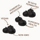 orgnisulmte Peeled Black Garlic Cloves, Fermented 90 Days, Non-GMO, 7.05 Oz