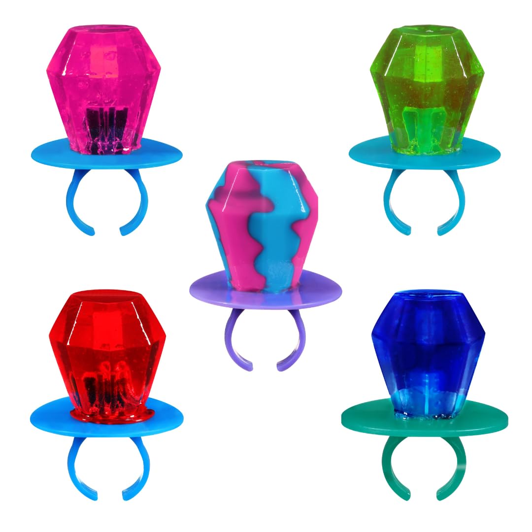 Ring Pop Individually Wrapped Bulk Lollipop Variety Party Pack - 24 Count Lollipop Suckers w/ Assorted Flavors - Fun Candy for H