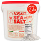 Coarse Sea Salt, SoSalt, Sicilian, 27.56 lbs (12.5 kg) Bulk, Foodservice Bucket, Canning, Pickling, Cooking, Grilling, Asado, Pa