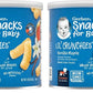 Gerber Snacks For Baby Lil Crunchies Vanilla Maple, 1.48 Oz Can (Pack Of 2)