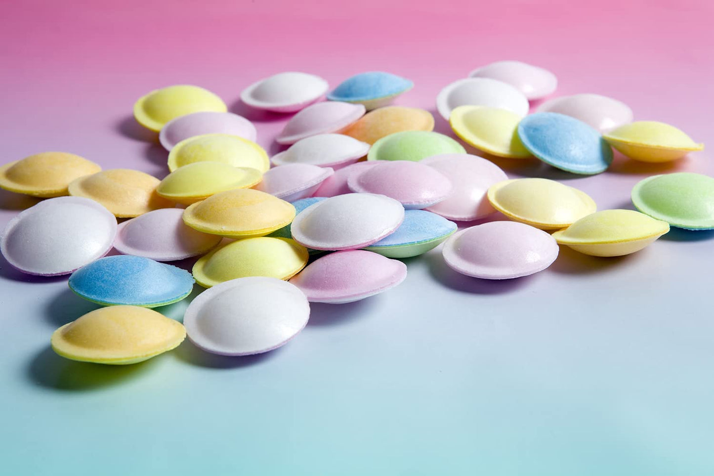 Fruidles Satellite Wafers Flying Saucer Candy with Candy Beads, 8 Ounce, Assorted Colors, 48-Count