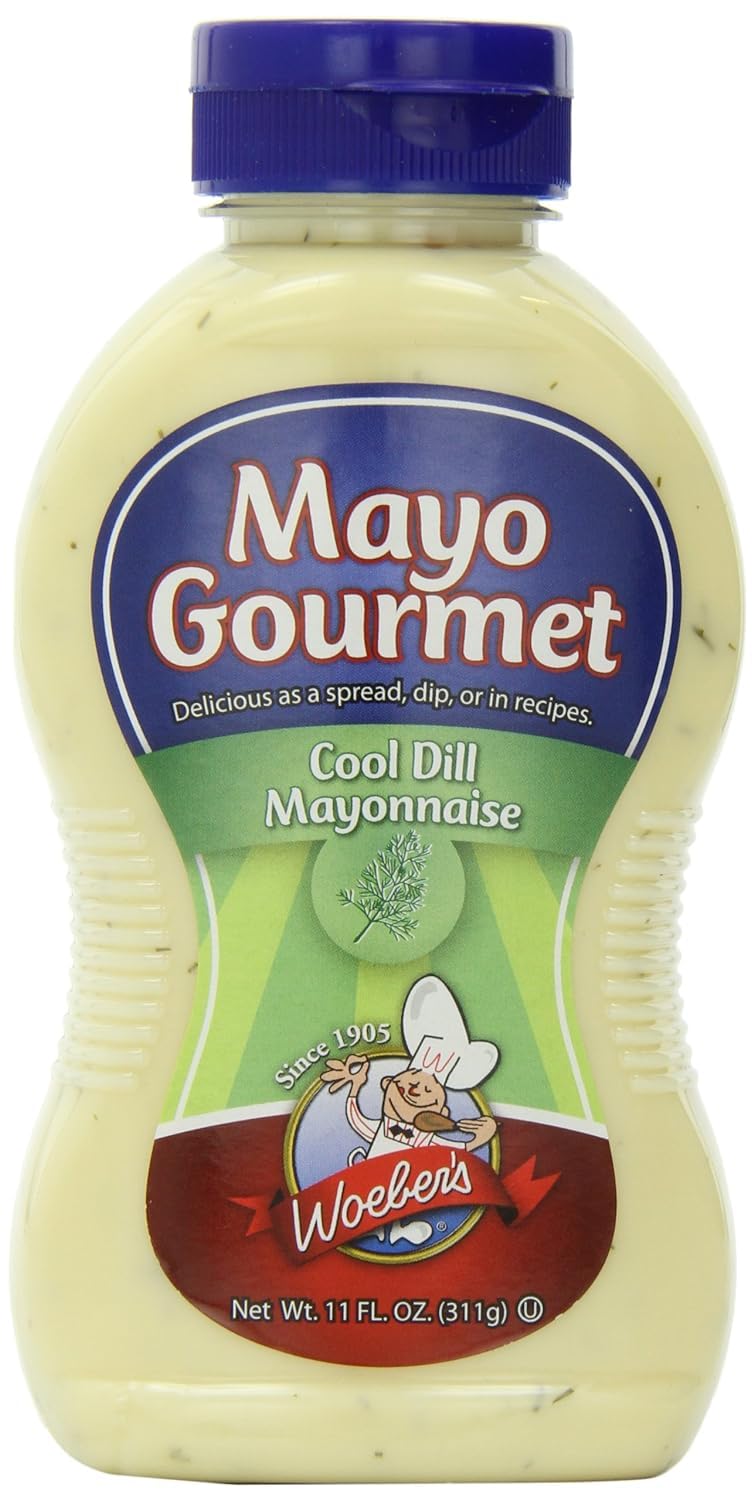 Woeber's Mayo Gourmet Mayonnaise Cool Dill 11 oz Single Bottle