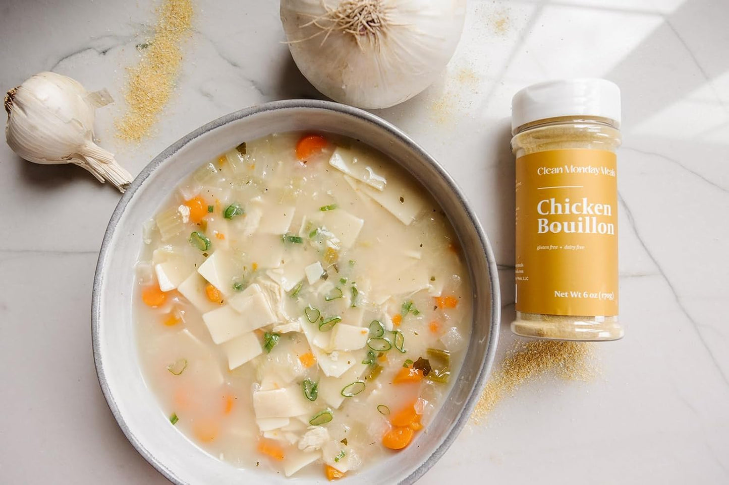Clean Monday Meals | Chicken & Beef Bouillon | Gluten-Free  No artificial flavors or additives | Two Pack