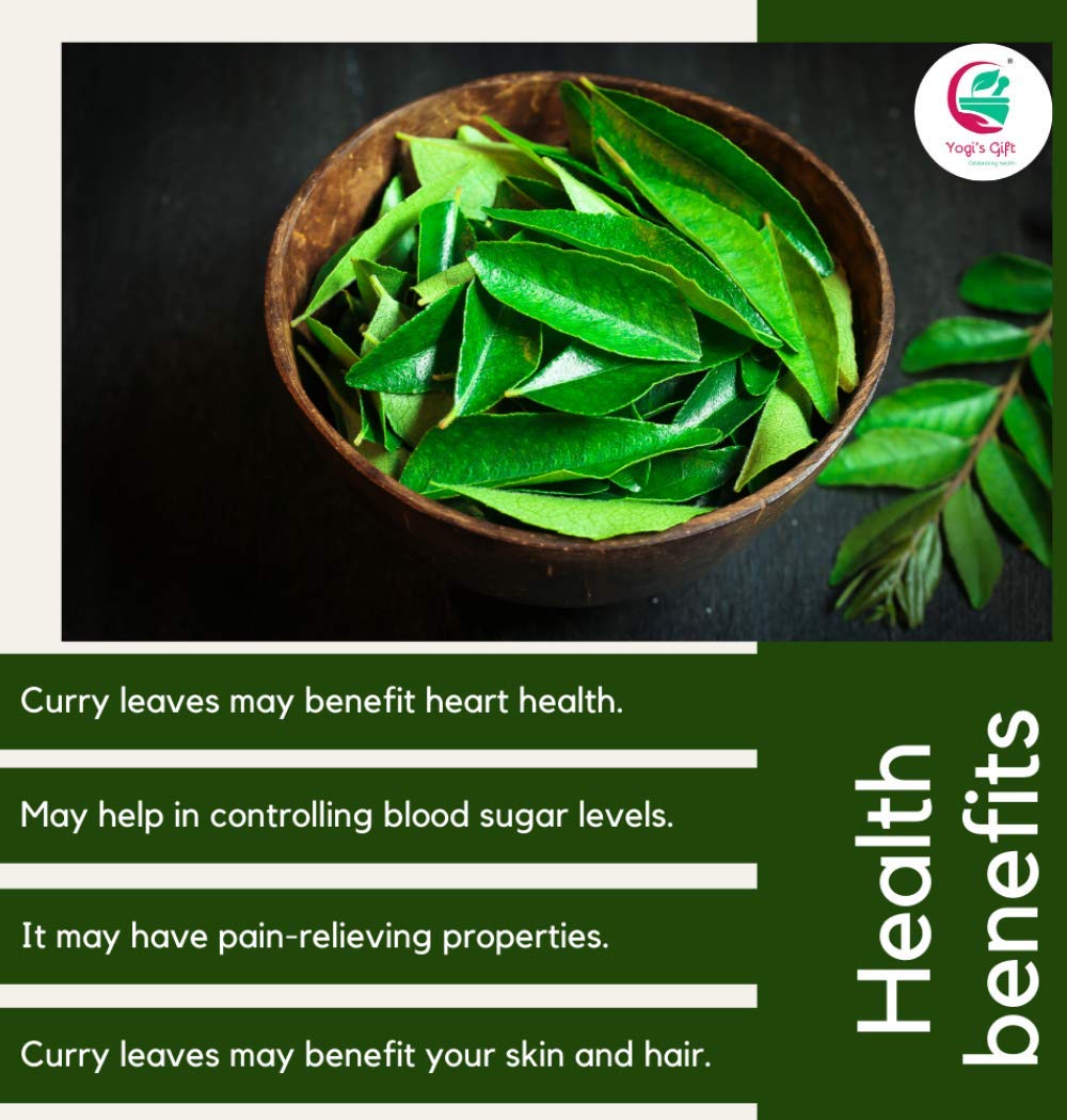 Dried Curry Leaves 0.7 Oz (900+ Leaves) | Aromatic Flavor Of Whole Curry Leaves | Kari Patta | Tray Dried Fresh Cury Leaves | Wh