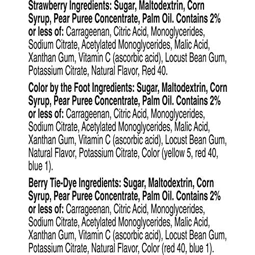 Betty Crocker Fruit By The Foot Strawberry/Berry Tie-Dye/Color By The Foot, 36 Ct, 27 Oz