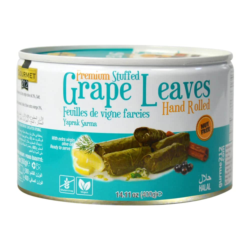 Gurme212 Premium 14 oz Stuffed Vine Leaves (Dolmades)