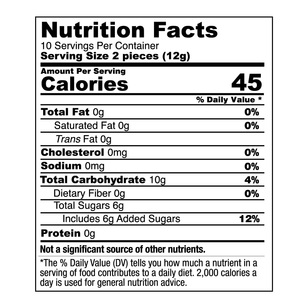 The Ginger People GIN GINS Chewy Ginger Candy - Original Flavor, 4.5oz (Pack of 12)