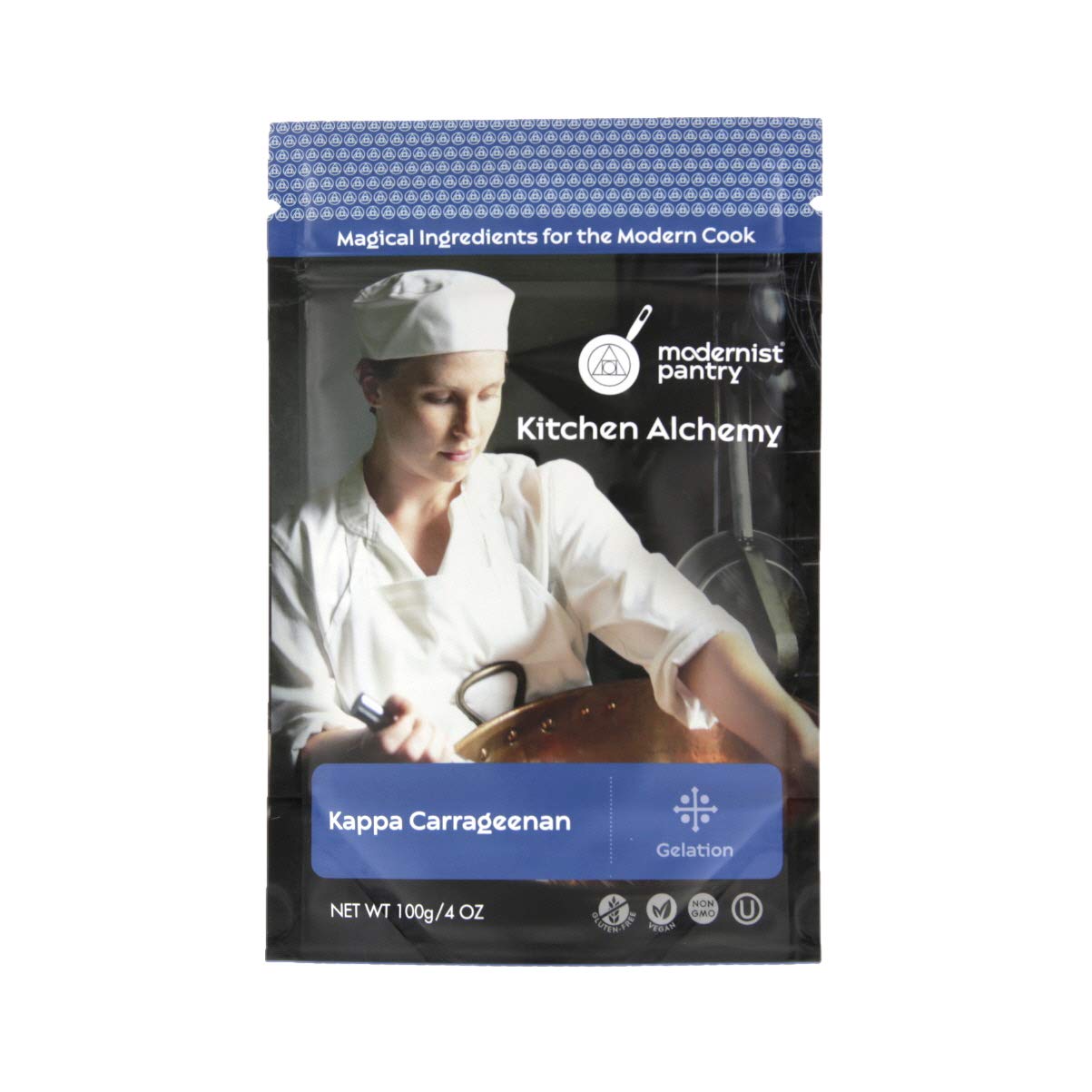 Pure Refined Kappa Carrageenan ? Non-GMO Vegan OU Kosher Certified - 100g/4oz (The original recommended for Vegan Cheese)