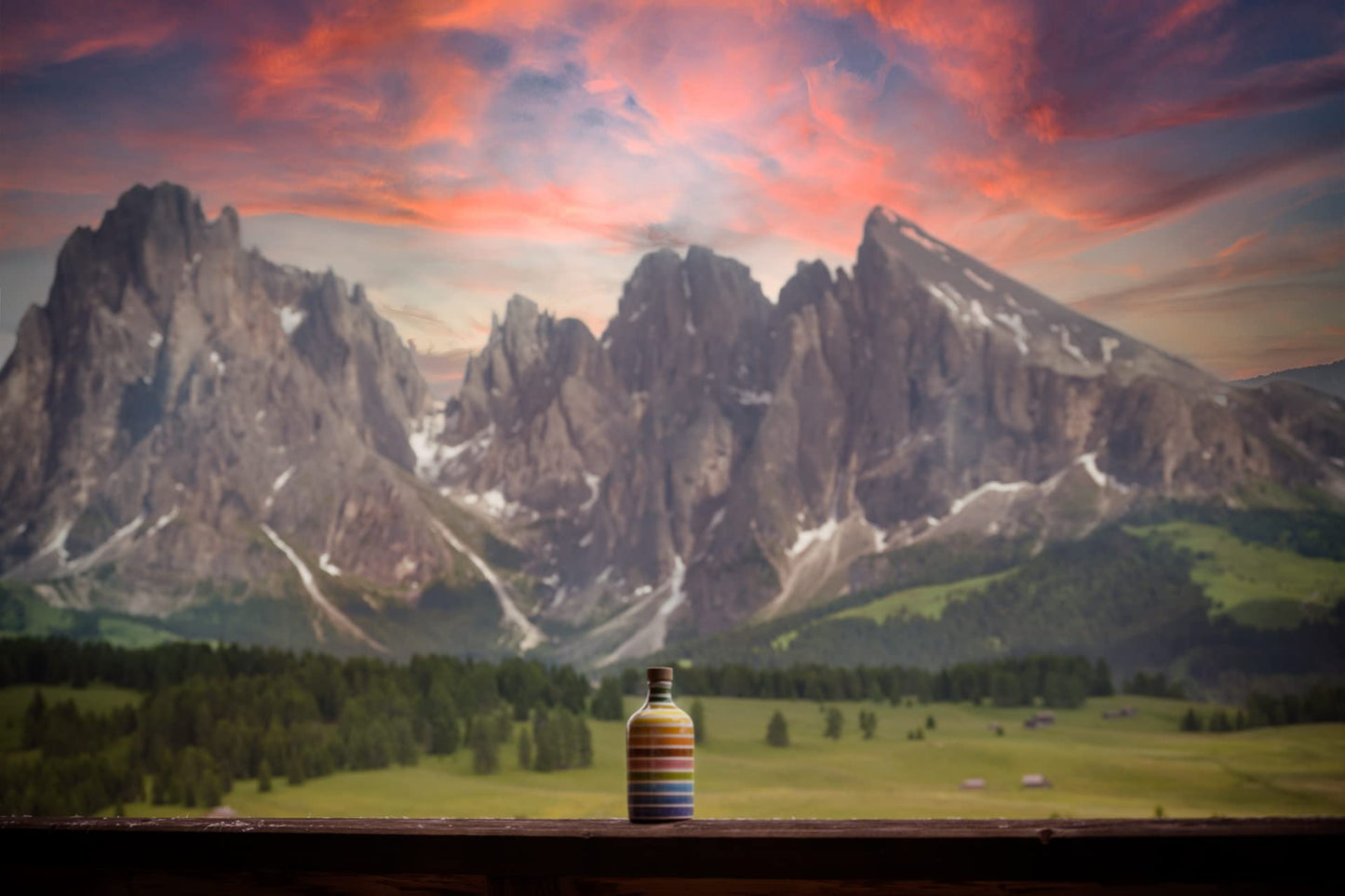 MURAGLIA ANTICO FRANTOIO Premium Extra Virgin Olive Oil, First Cold Pressed, 500 ML, Rainbow Arcobaleno Ceramic Bottle