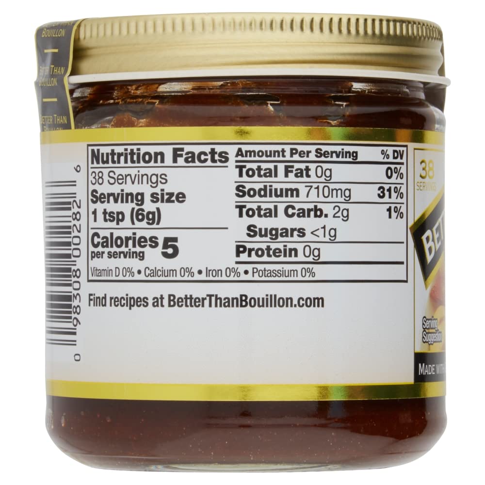 Better Than Bouillon Organic Vegetable Base, Vegan, 8 OZ Jar, Makes 9.5 Quarts of Broth, Model 690004