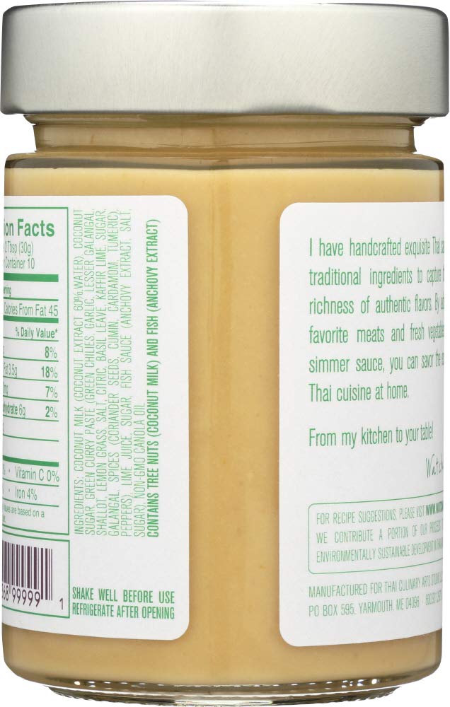 Watcharee'S Thai Curry Sauce, Green, 11.5 Fluid Ounce