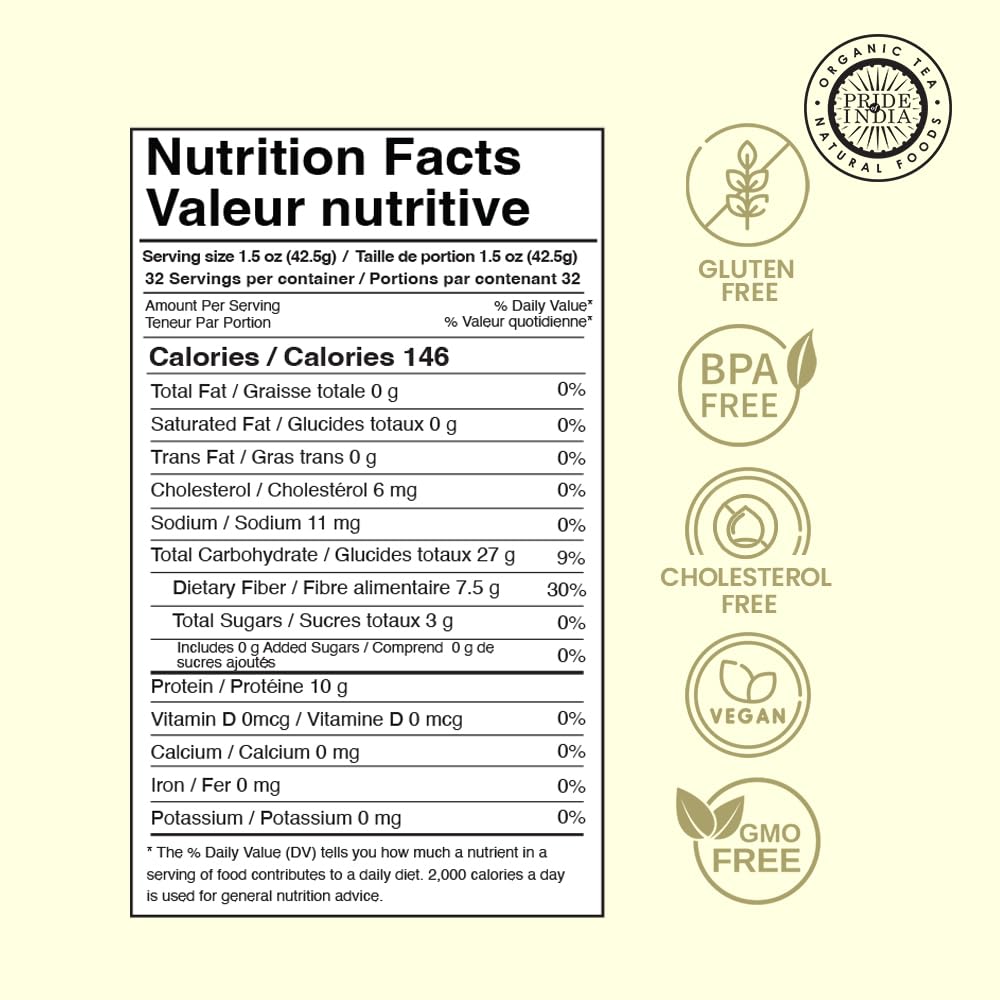 Pride Of India - Indian Split Yellow Mung Lentils - Protein & Fiber Rich Moong Dal, 3.0 Pound Jar
