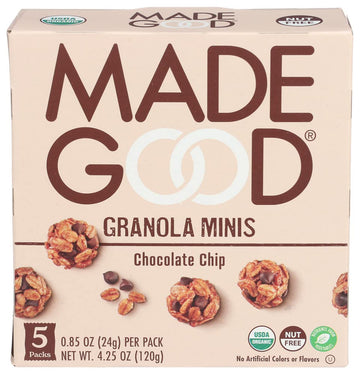 Madegood Organic Chocolate Chip Granola Minis, 0.85 Ounce (Pack Of 5)