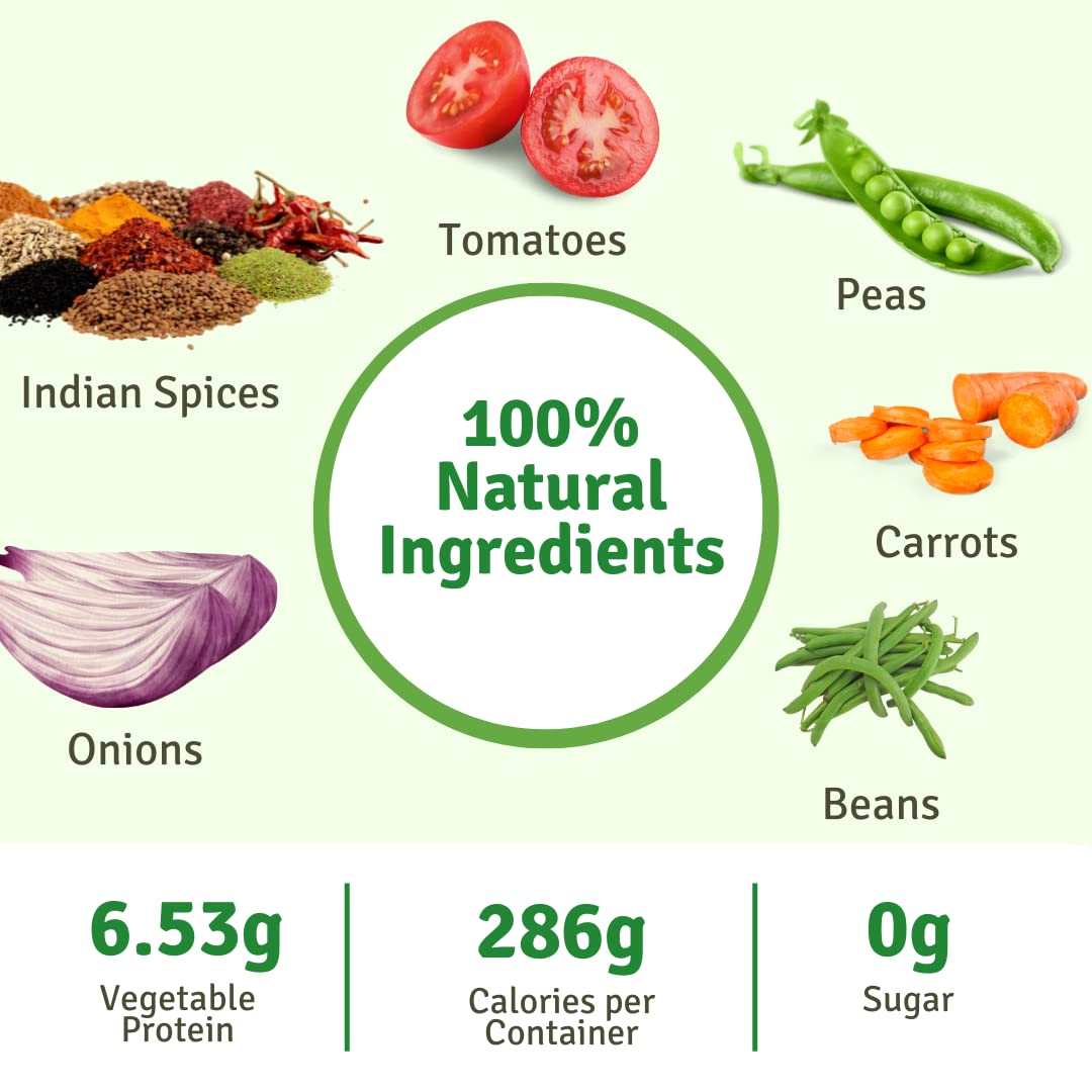 Food Earth Ready To Eat Indian Cuisine - Vegetable Biryani Meal - Microwavable, Pre-Packaged & Lunchable - Organic, Vegan, Glute