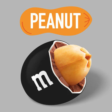 M&Ms Peanut Black Chocolate Candy - 2Lbs Of Bulk Candy In Resealable Pack For Easter, Candy Buffet, Birthday Parties, Theme Meet
