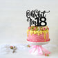 Black Flash Oh Shit I'M 18 Cake Topper, Happy 18Th Birthday/Cheers To 18 Years/Sweet 18, Funny 18Th Birthday Party Decorations S