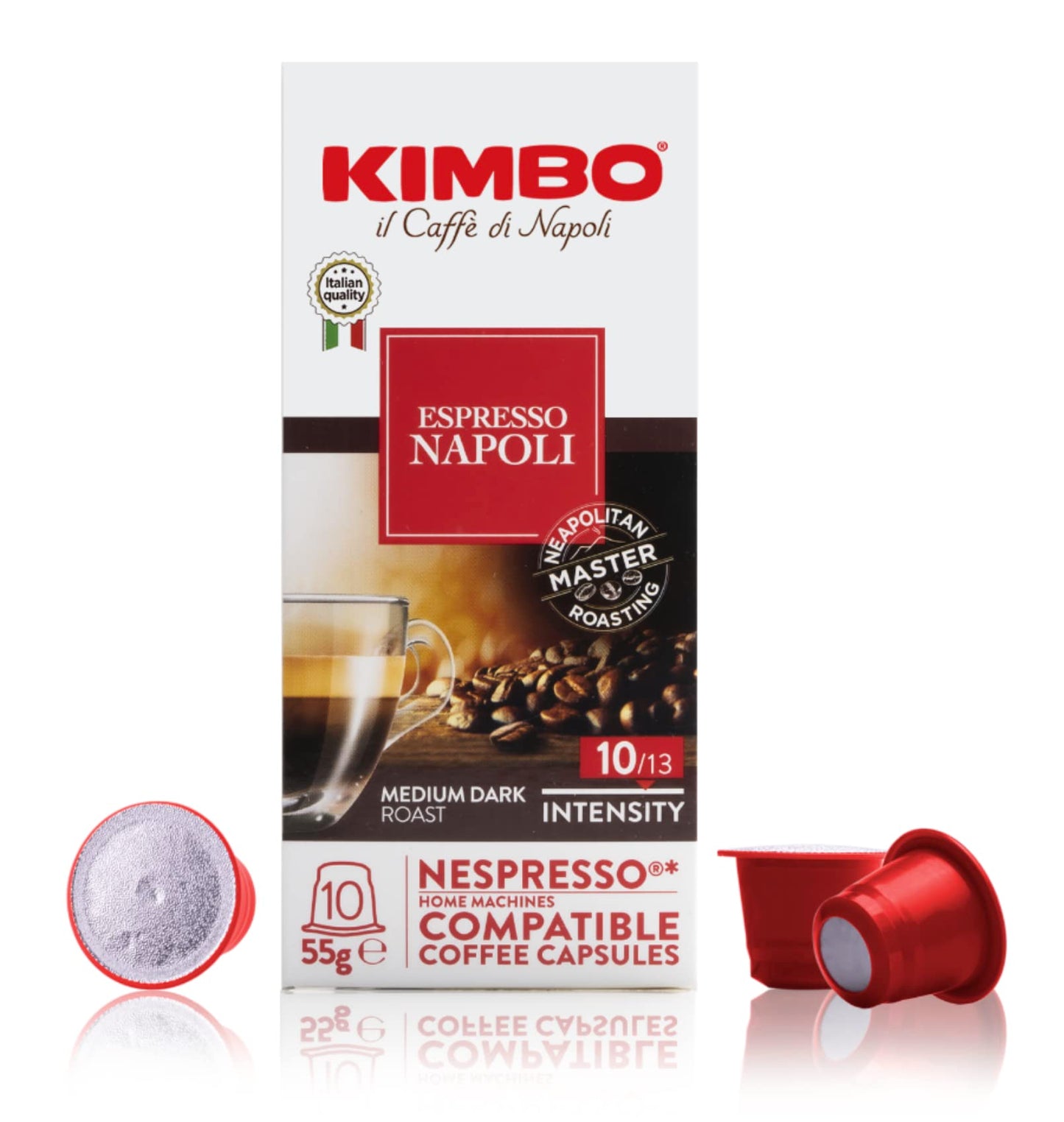 KIMBO Espresso Napoli Nespresso compact pieces, 100% Arabica Coffee, 100 Count