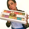 French Macarons Gift Box - 24 Assorted Flavors, Freshly Baked European Macaron Cookies | Premium Variety Pack, Fine Dessert Trea
