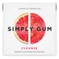 SIMPLY Gum Cleanse (Grapefruit and Prickly Pear), Plastic-Free Natural Chewing Gum, 6 Pack (90 Pieces) | Vegan, Kosher, Non GMO,