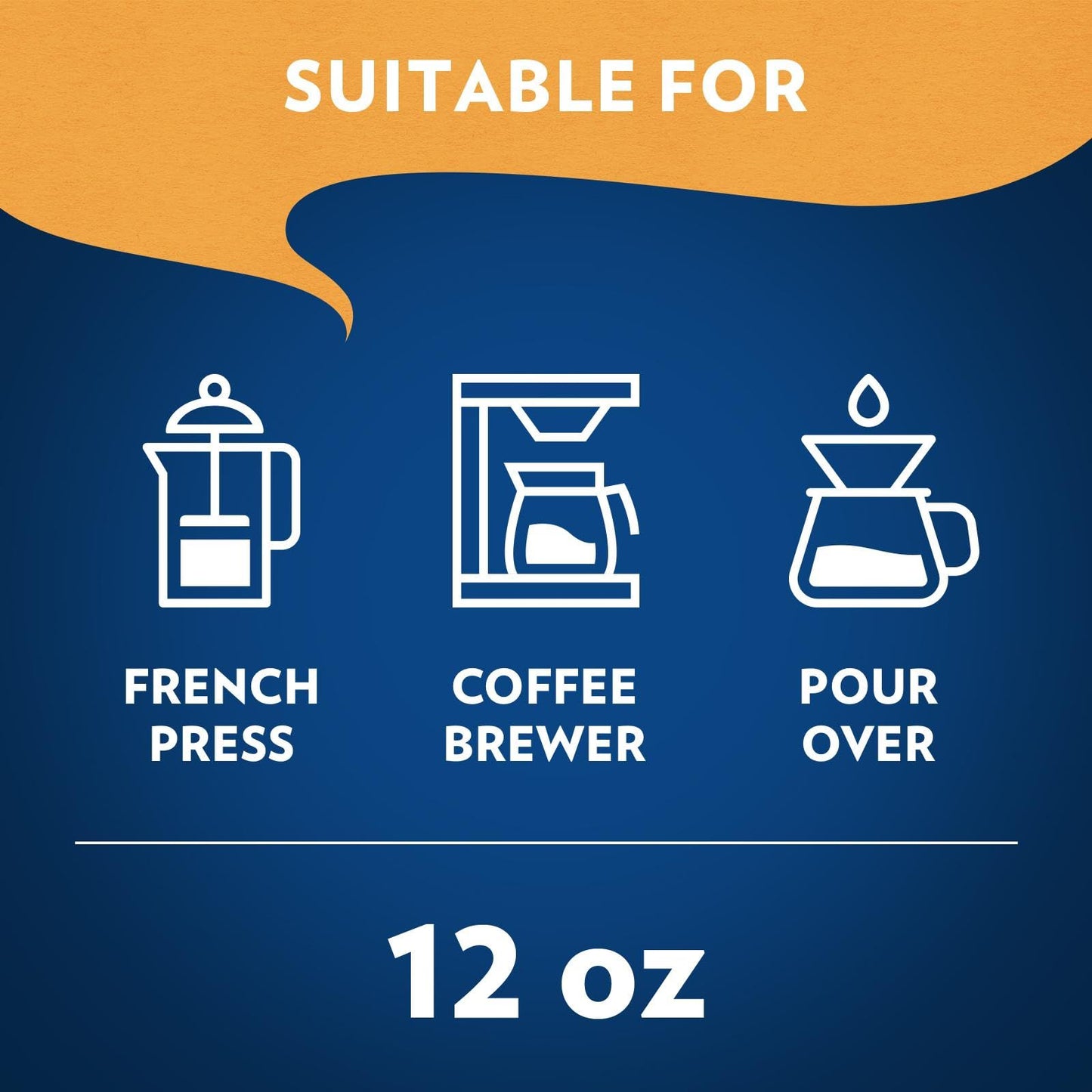 Lavazza Costiera Gran Aroma Ground Coffee, Light Roast, 12oz Bag, 100% Arabica, Smooth Taste, Model 041953075059