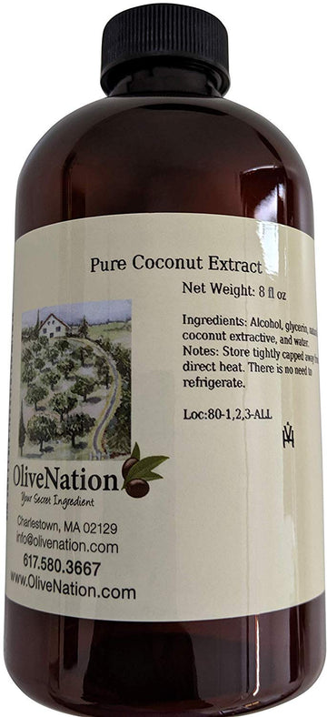 Natural Coconut Extract - Clear Water Soluble Flavoring from Natural Coconut Flavors - Sugar-Free - Non-GMO - Gluten Free - Kosh