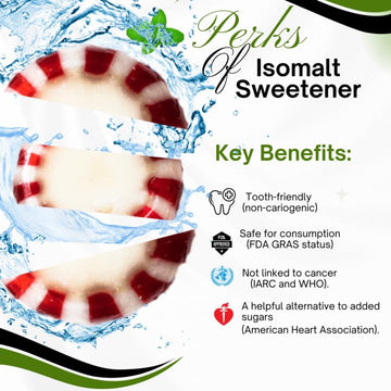 Sweetaholic Sugar Free Starlight Peppermint Candy | 2 Pound (160 Pcs Approx) | Made In Usa | Individually Wrapped | Bulk Hard Ca