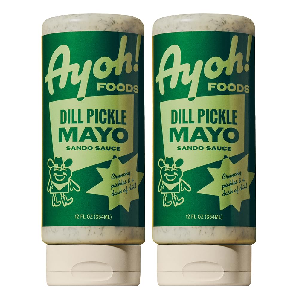 AYOH Foods Mayo Gone Wild, Dill Pickle Flavor, Easy Squeeze, 2 Pack