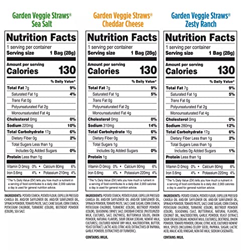Sensible Portions Veggie Straws Variety Pack 30Ct