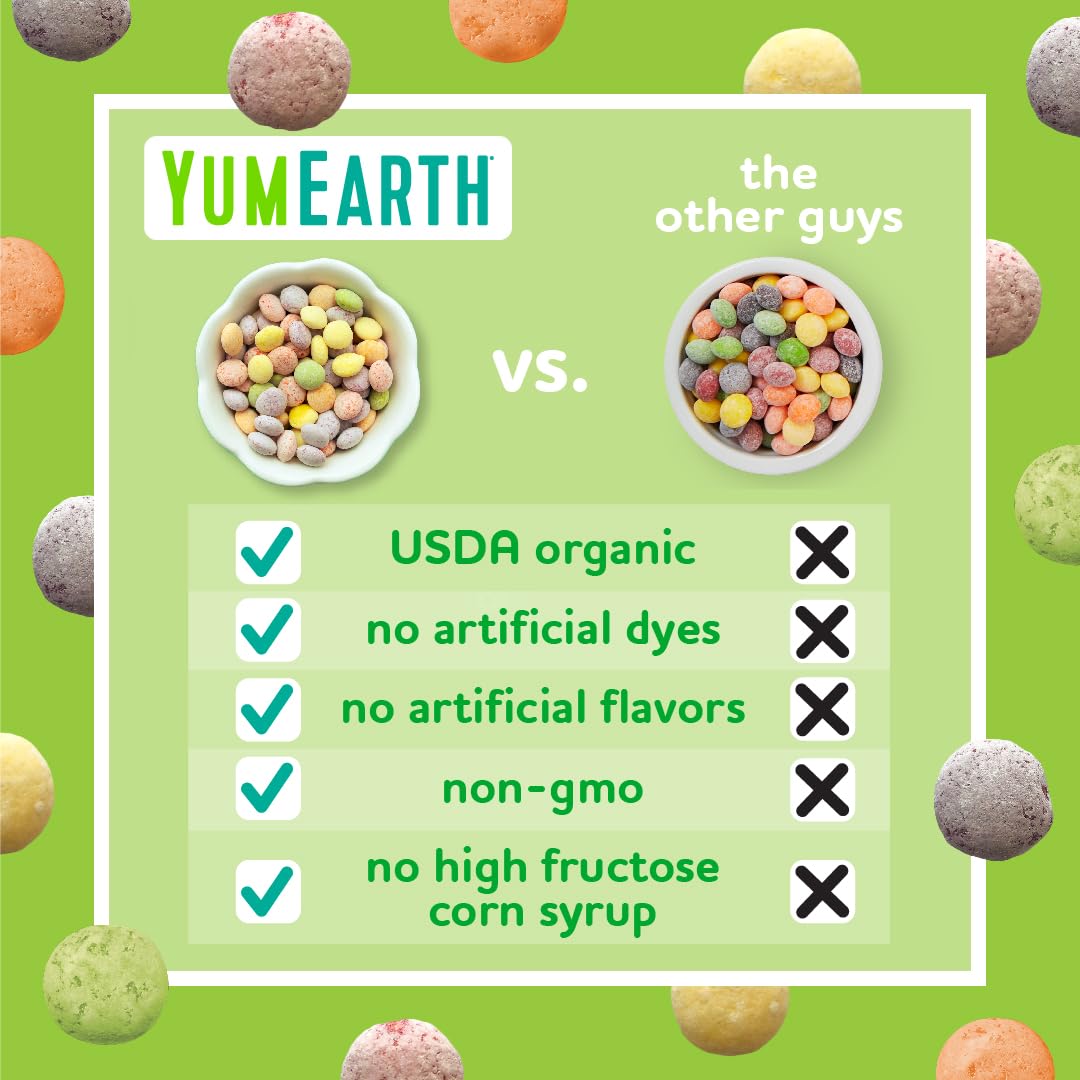 Yumearth Organic Sour Giggles Chewy Candy, Pack Of 6 (5 Oz) - Allergy Friendly, Non Gmo, Gluten Free, Vegan