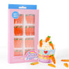 Easter Icing Decoration 24 Counts Edible Carrot Royal Icing Decoration Sugar Sprinkles for Baking Cupcake Topper Cake Ice Cream 