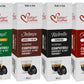 Italian Coffee Capsules for Espresso Lovers - 40 Pods, Compatible with Verismo, CBTL, Caffitaly, K-fee Systems, Assorted Flavors