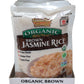 Golden Star Organic Brown Jasmine Rice Pouch, 8.5 Oz (8 Pack)