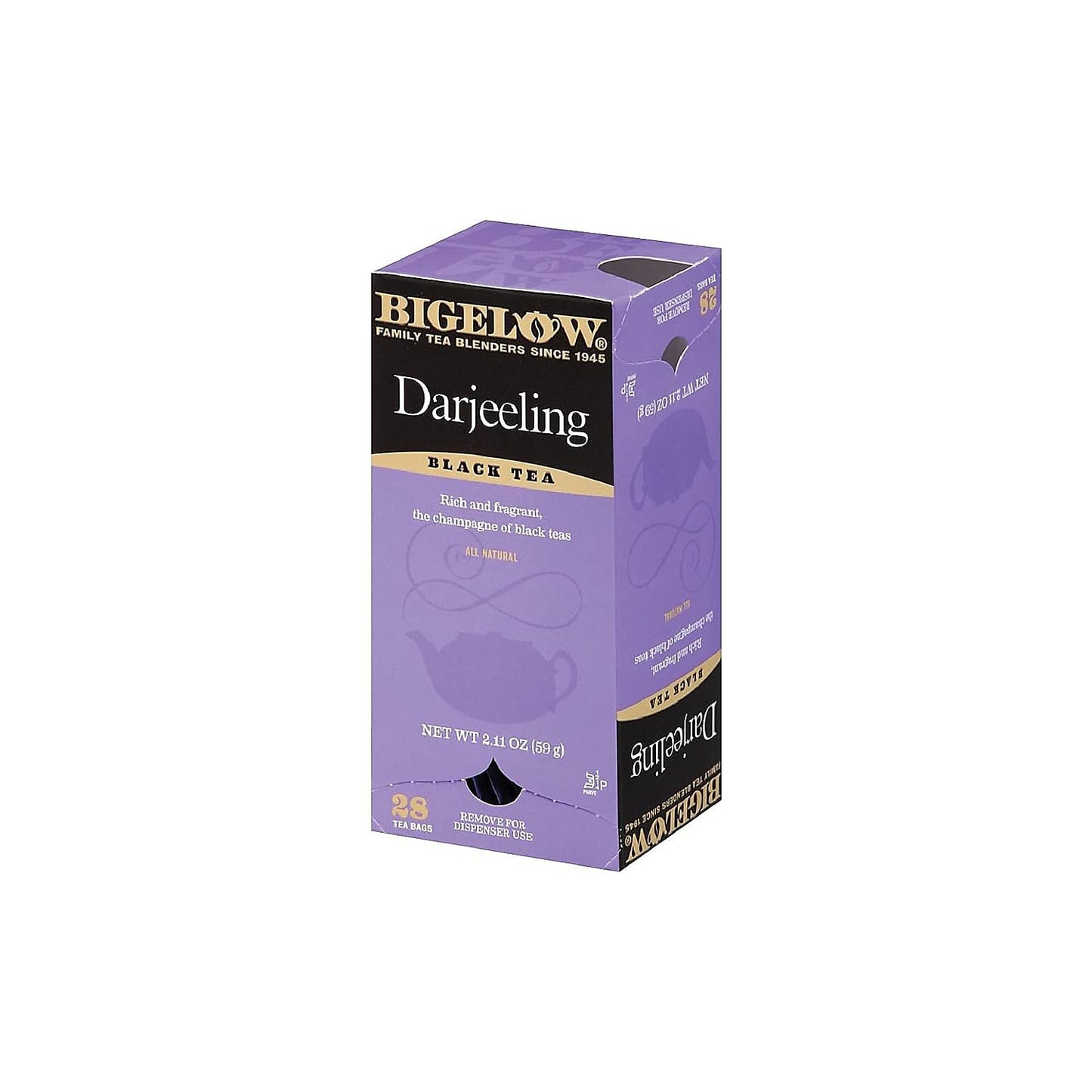 Bigelow Tea Darjeeling Blend Black Tea 28 Count Box Full Caffeine Antioxidant-Rich RCB003491