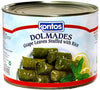 Kontos Dolmas Stuffed Grape Leaves with Rice  Bulk 4lbs60 Dolmades Per Can-(Perfect appetizers on a Mezze Platter-Charcuterie Bo