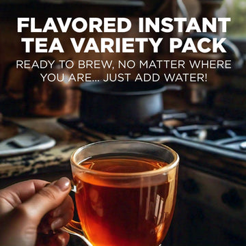 Maud'S Instant Tea Variety Pack - 24 Ct Lemonade, Peach & Raspberry Flavored Iced Powder Packets - Just Add Water For Hot Or Ice
