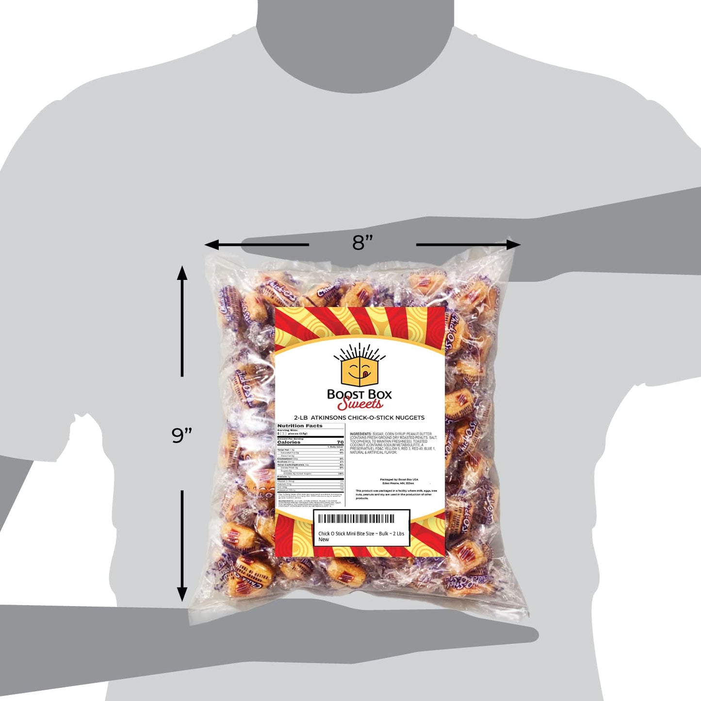 Atkinson'S Chick-O-Stick Bite Size Nuggets Bulk Individually Wrapped Candy (2 Pound)