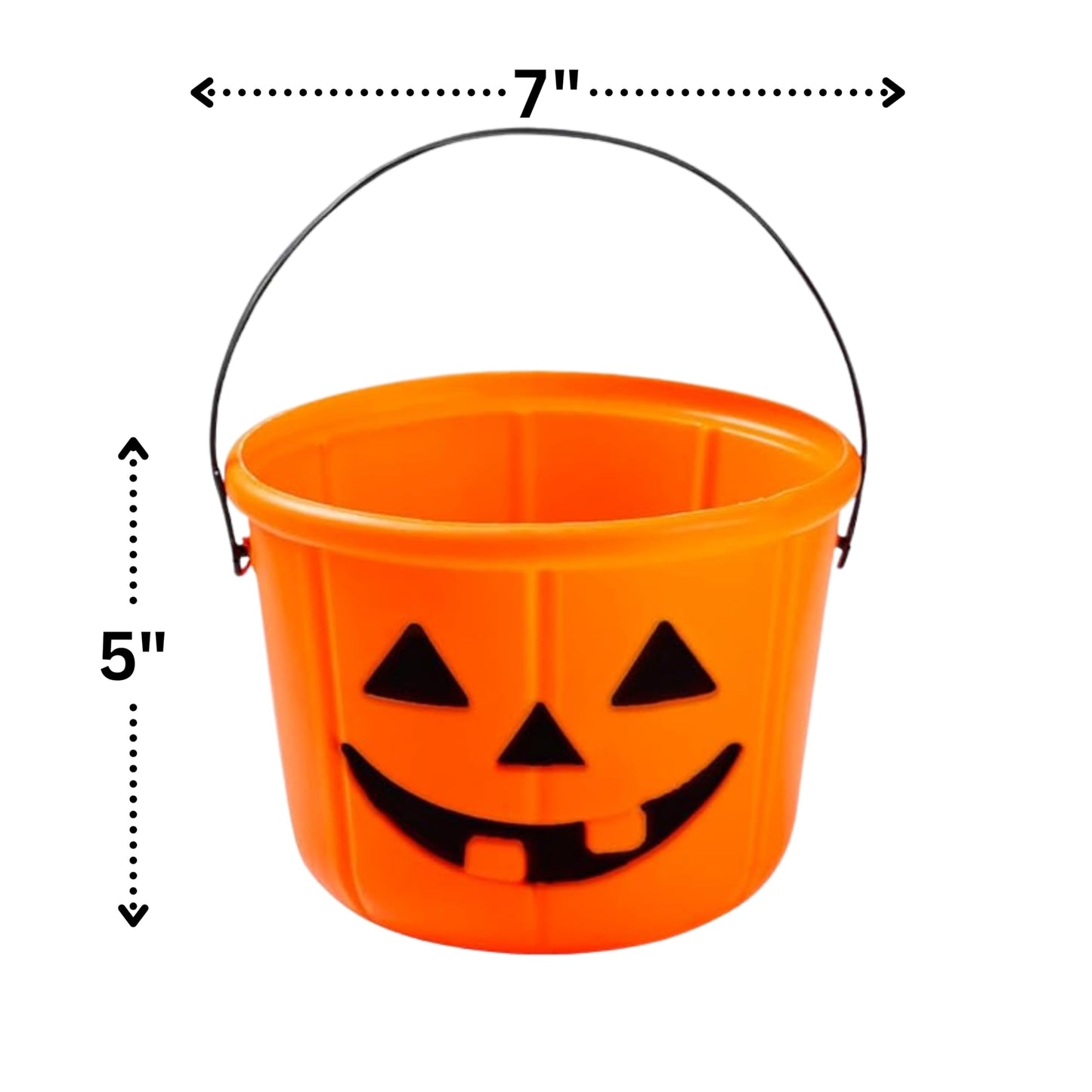 Halloween Assorted Pumpkin Bucket (44 Count) Filled with Candies  Snacks  Cookies and more   for Family  Friends  Kids  Boys and Girls