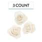 Global Sugar Art Peace Rose Sugar Cake Flowers White 3 Inch, 3 Count By Chef Alan Tetreault