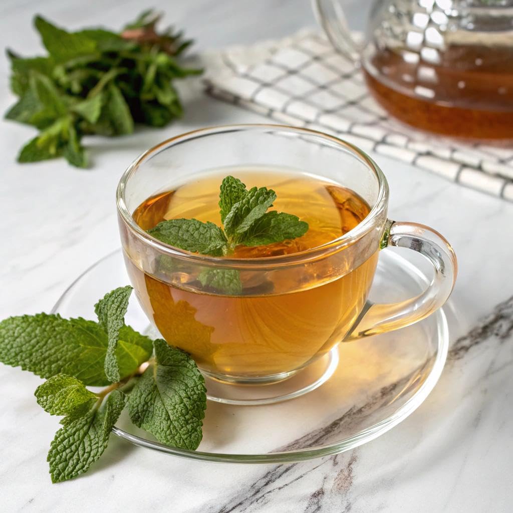 Blue Tea - Super Mint Tea - 30 Count - Pyramid Plant Based Tea Bag | Super Antioxidant | Herbal Tea - Caffeine Free - Non-Bitter - Calming Tea - Vegan - Non-Gmo - 100% Natural | Tin Pack