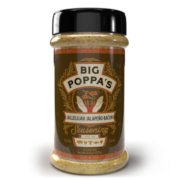 Big Poppas Jallelujah Jalapeno Bacon Seasoning - Gluten-Free Sweet & Spicy Seasoning - Versatile Maple Bacon Rub for Beef, Chick