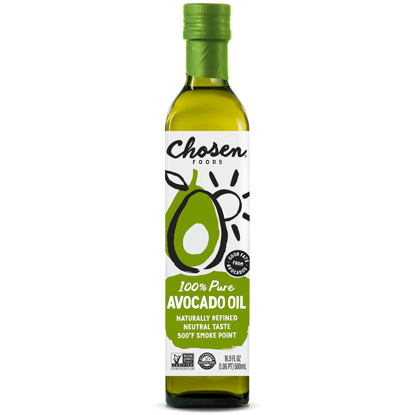Chosen Foods, Avocado Oil, 16.9 Fl Oz