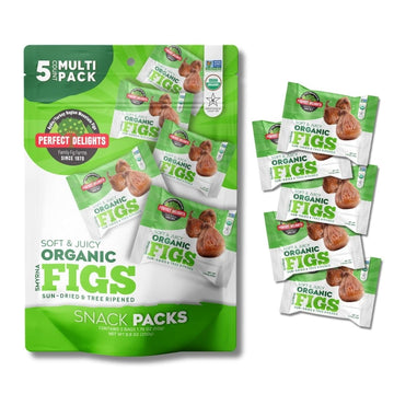 Perfect Delights Organic Snack Pack Figs, Sun-Dried Turkish Figs, On-the-Go Vegan, Healthy Snack, Easy-to-Carry, Perfect for Kid