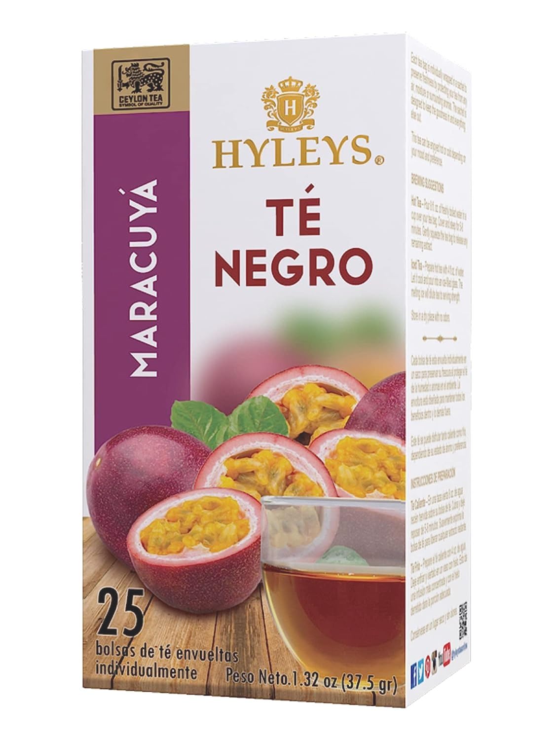 HYLEYS Passion Fruit Black Tea - 1 Pack