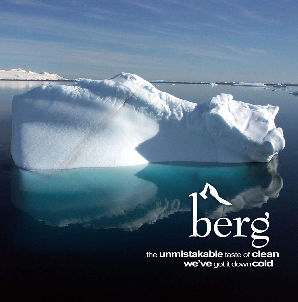 Berg Water Sourced From Icebergs 25.36Oz (One 750Ml Glass Bottle)