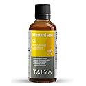 TALYA Herbal Pure Mustard Oil 100% Natural Cold Pressed 50ml Glass Bottle