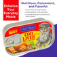 Fish Meister Canned Cod Liver in Oil - Wild Caught, Omega-3, Ideal for Spreads & Gourmet Dishes - 3-Pack