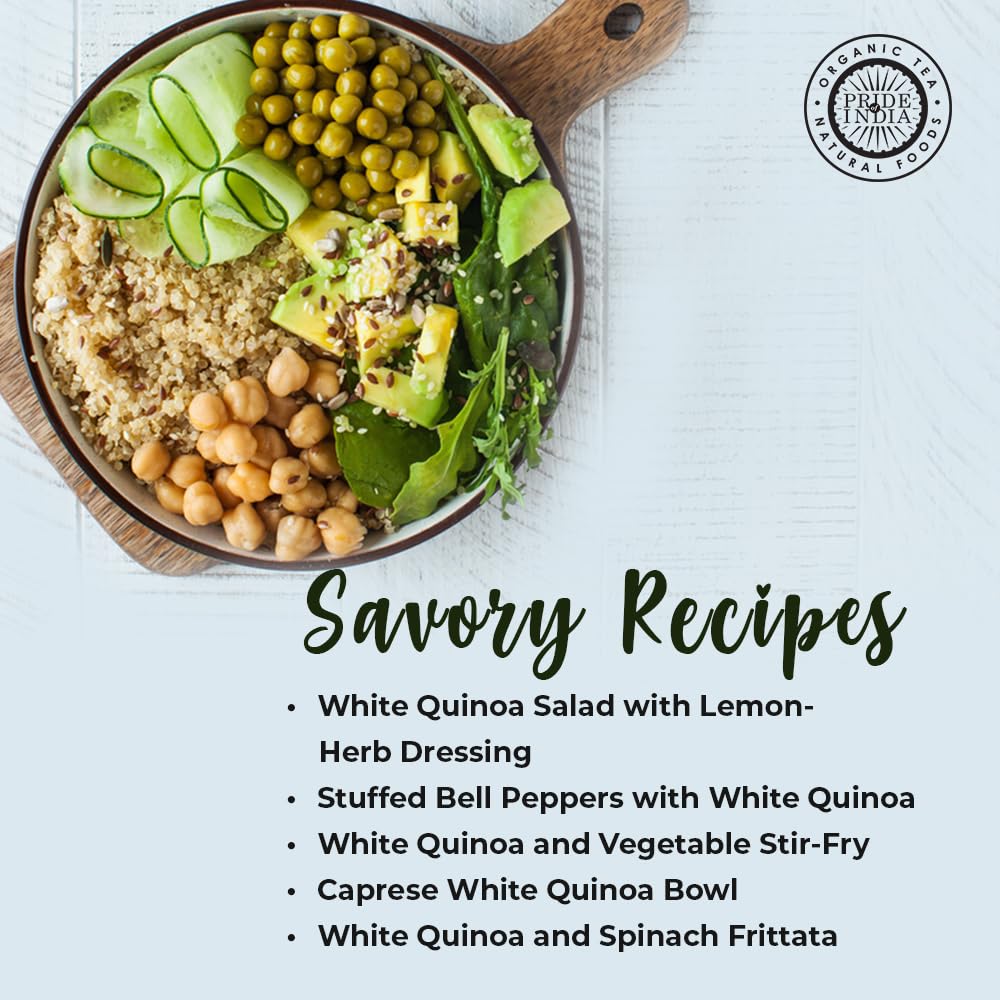 Pride Of India - Natural White Royal Quinoa - 100% Bolivian Superior Grade Protein Rich Whole Grain(D0102Hp6Bg7.)
